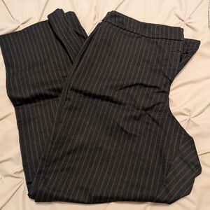 212 Collection Charcoal Pinstripe Dress Pants